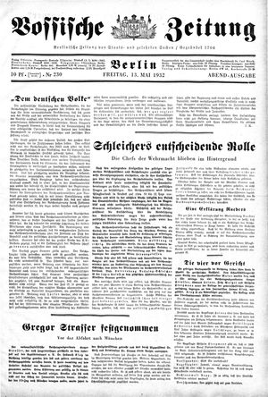Vossische Zeitung vom 13.05.1932