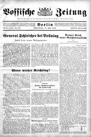 Vossische Zeitung vom 17.05.1932