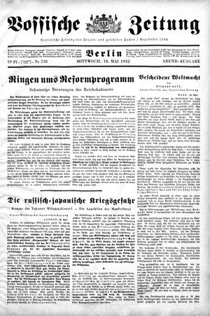 Vossische Zeitung vom 18.05.1932