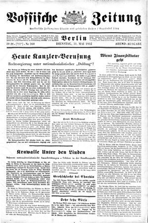 Vossische Zeitung vom 31.05.1932