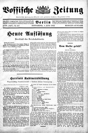 Vossische Zeitung vom 04.06.1932