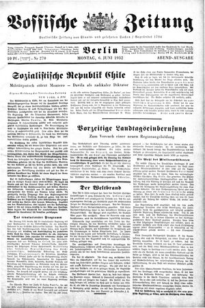 Vossische Zeitung vom 06.06.1932