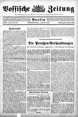 Vossische Zeitung vom 09.06.1932