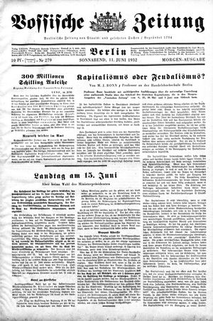 Vossische Zeitung vom 11.06.1932