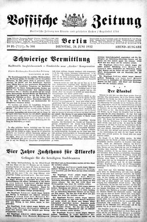 Vossische Zeitung vom 28.06.1932