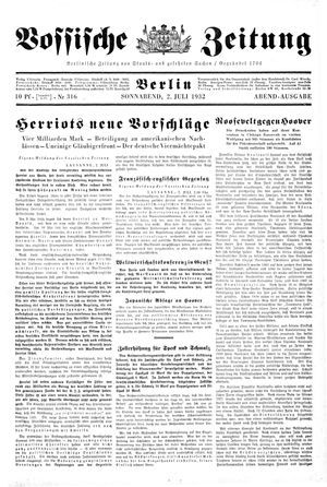 Vossische Zeitung vom 02.07.1932