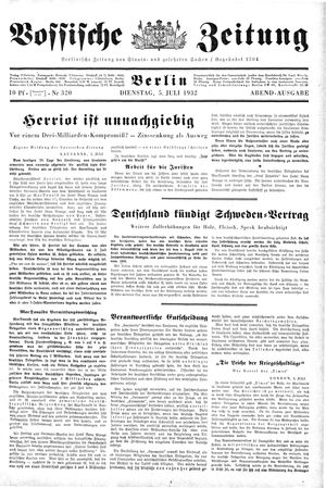 Vossische Zeitung on Jul 5, 1932
