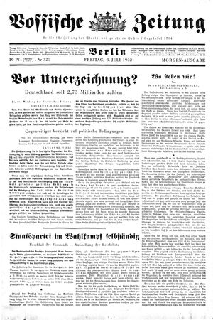 Vossische Zeitung vom 08.07.1932