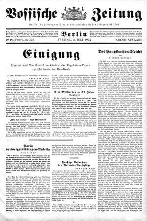 Vossische Zeitung vom 08.07.1932