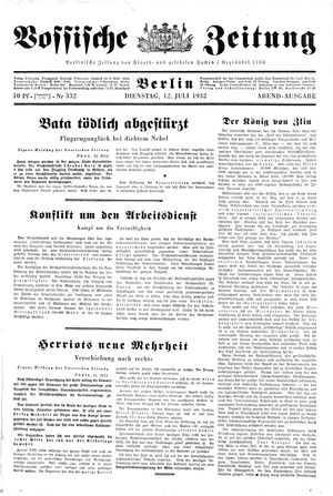 Vossische Zeitung vom 12.07.1932