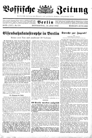 Vossische Zeitung vom 28.07.1932