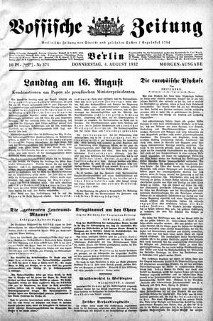 Vossische Zeitung vom 04.08.1932