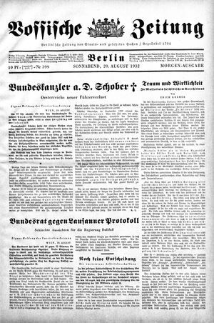 Vossische Zeitung vom 20.08.1932