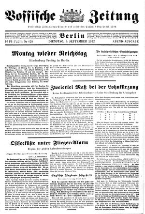 Vossische Zeitung vom 06.09.1932