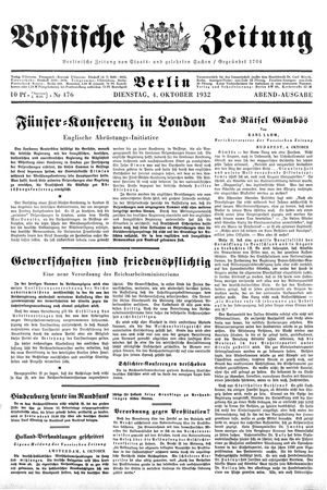 Vossische Zeitung vom 04.10.1932