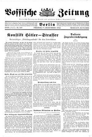 Vossische Zeitung vom 09.12.1932