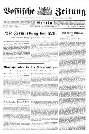 Vossische Zeitung vom 28.12.1932