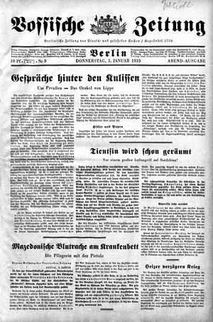 Vossische Zeitung vom 05.01.1933