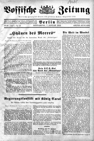 Vossische Zeitung vom 07.01.1933
