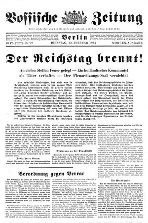 Vossische Zeitung vom 28.02.1933