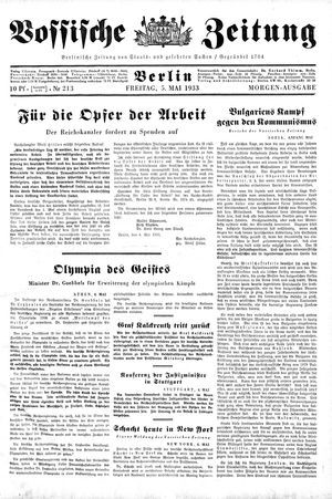 Vossische Zeitung vom 05.05.1933