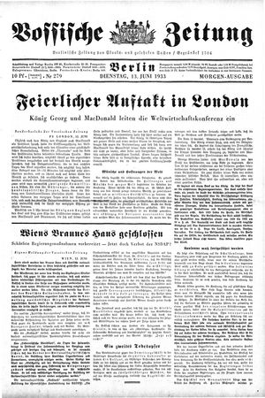 Vossische Zeitung vom 13.06.1933