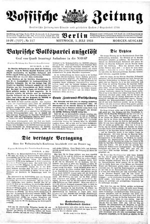 Vossische Zeitung vom 05.07.1933