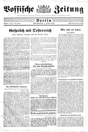 Vossische Zeitung vom 05.07.1933