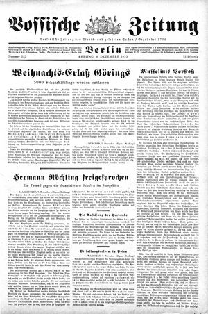 Vossische Zeitung vom 08.12.1933