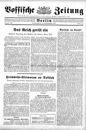 Vossische Zeitung vom 16.12.1933