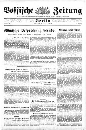 Vossische Zeitung vom 05.01.1934