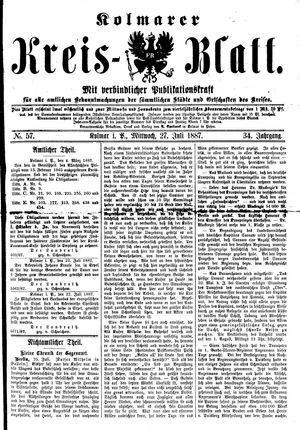 Kolmarer Kreisblatt on Jul 27, 1887