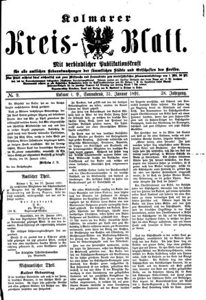 Kolmarer Kreisblatt vom 31.01.1891