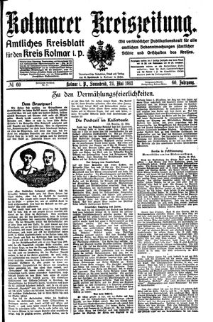 Kolmarer Kreiszeitung vom 24.05.1913