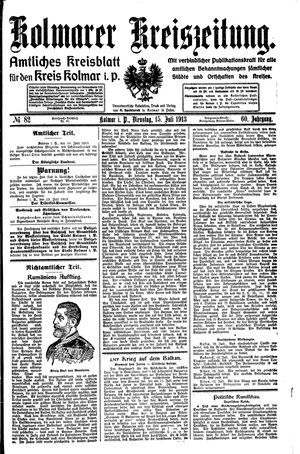 Kolmarer Kreiszeitung vom 15.07.1913