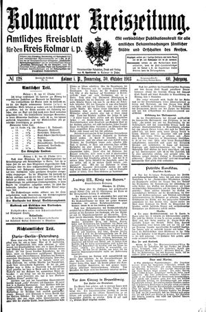 Kolmarer Kreiszeitung vom 30.10.1913