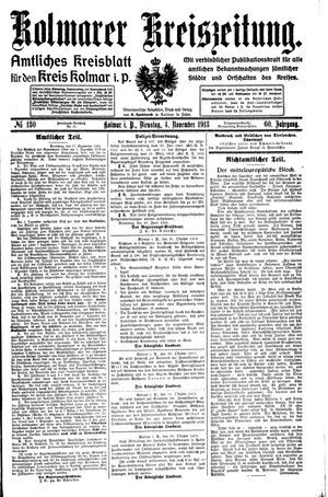 Kolmarer Kreiszeitung vom 04.11.1913