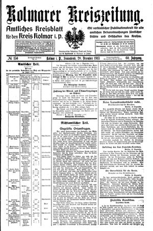 Kolmarer Kreiszeitung vom 20.12.1913