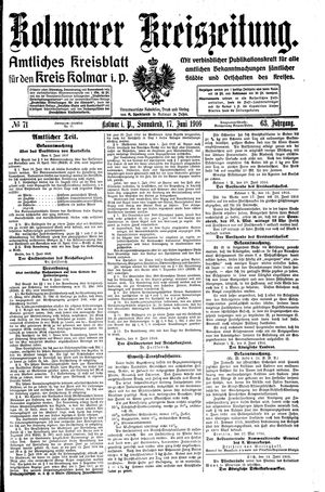 Kolmarer Kreiszeitung vom 17.06.1916