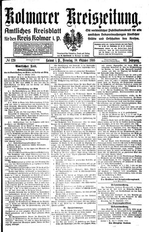 Kolmarer Kreiszeitung vom 10.10.1916