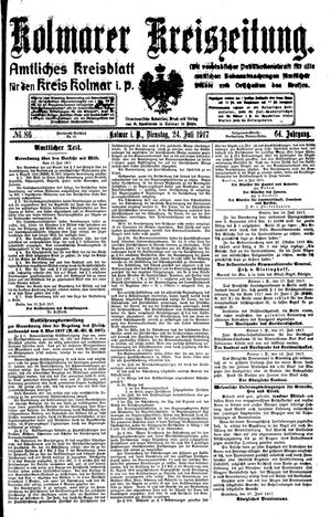 Kolmarer Kreiszeitung vom 24.07.1917