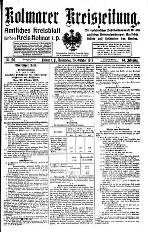Kolmarer Kreiszeitung vom 25.10.1917