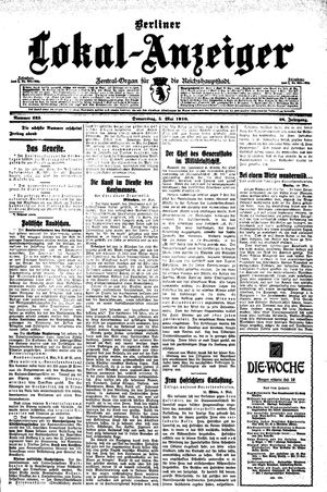 Berliner Lokal-Anzeiger vom 05.05.1910