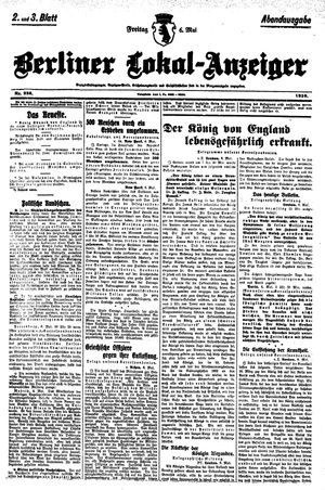 Berliner Lokal-Anzeiger vom 06.05.1910