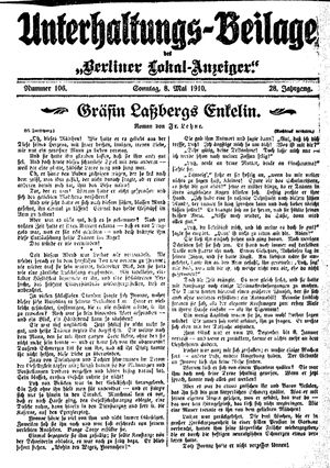 Berliner Lokal-Anzeiger on May 8, 1910