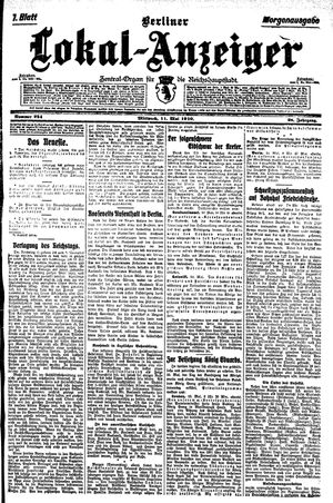 Berliner Lokal-Anzeiger vom 11.05.1910