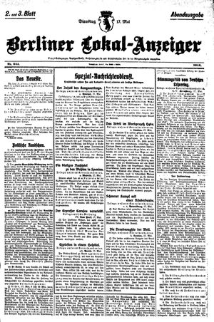 Berliner Lokal-Anzeiger on May 17, 1910