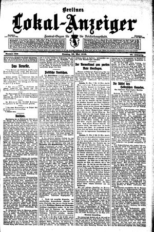 Berliner Lokal-Anzeiger vom 22.05.1910