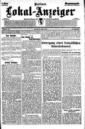 Berliner Lokal-Anzeiger vom 27.05.1910