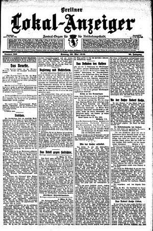 Berliner Lokal-Anzeiger vom 29.05.1910